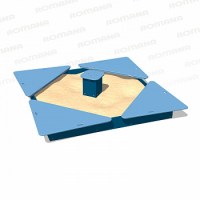 Песочница с крышкой "Кубик" Romana 057.37.00 синий